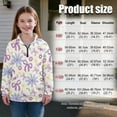 thumbnail image 7 of Uorisanigo Oversized Sweatshirts for Teen Girl, Comfortable Daisy Bow Print Girls Half Zip Pullover Sweatshirt, Fashion Long Sleeve Pullover Shirts Top Athletic Tops Hoodies Trendy Clothes, 7 of 7