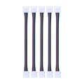 thumbnail image 1 of 5 Pcs LED 5050 RGB Strip Light Connector 4 Pin Conductor 10mm Wide Solderless Strip to Strip Jumper, 1 of 9