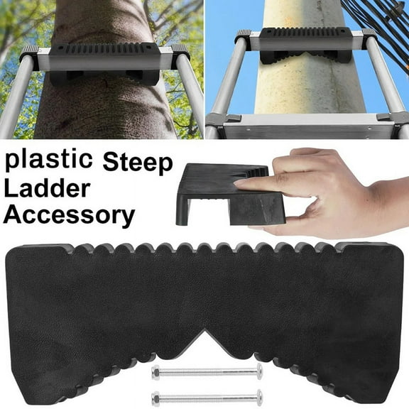 TOP! Steep Ladder Accessory Anti-Slip Stabilizer Sturdy Rail Scratch Protection -