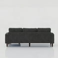 thumbnail image 4 of Modern L-Shaped Sofa with Storage in Dark Gray, 3-Seat for Living Room/Bedroom/Small Space, 4 of 13