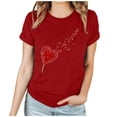 thumbnail image 2 of Fankiway T-Shirt à Manches Courtes Imprimé Col Rond Mode pour Femmes Ensemble de Vêtements Décontractés pour Femmes 2 Pcs, 2 of 4