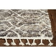 thumbnail image 2 of 8'x10' Silver Ivory Hand Tufted Vermicular Indoor Area Rug, 2 of 3
