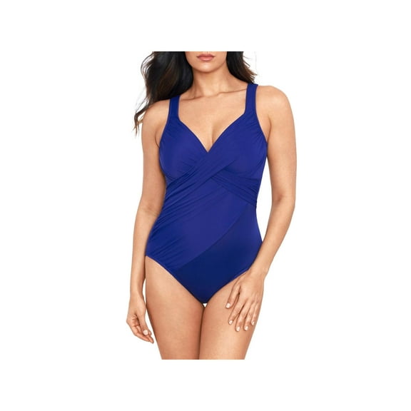 Miraclesuit Womens Rock Solid Revele Solid Nylon One-Piece Swimsuit
