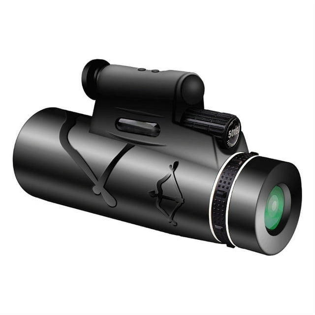 50X60 Telescope Powerful Binoculars HD Compass LED Infrared L-aser Light for Camping