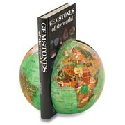 Kalifano Peridot Green 6-in. Globe Bookends