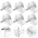 thumbnail image 2 of 50 Uds. Clavijas de soporte de estante de plástico transparente, soportes de estante, clavijas de repuesto para estanterías, tablero transparente, soportes de uñas para gabinetes, 2 of 3