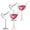 4 SET, variant on Bird Bam Bird-Shaped Cocktail Glasses, 5oz Unique Stemless Martini Set of 2 / 4 / 6 for Wine and Champagne