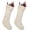 White, variant on Set of 2 Cable Knit Christmas Stockings Kits Solid Color White Ivory Classic Decorations 18"
