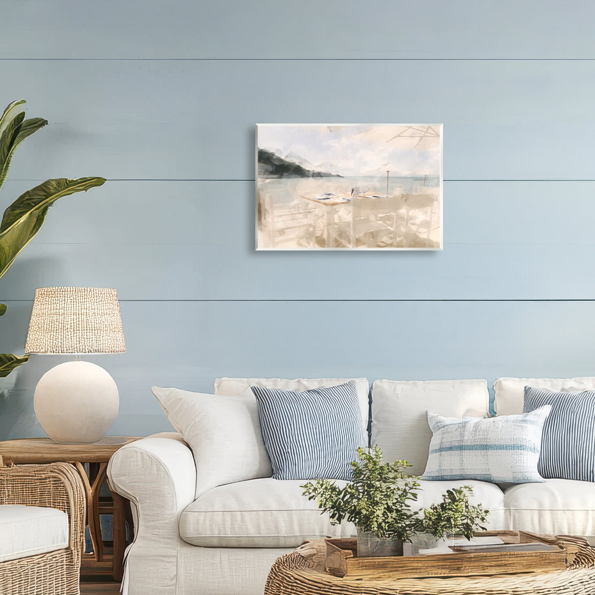 Stupell Industries Table By The Sea Wall Plaque Art, design by Noah Bay