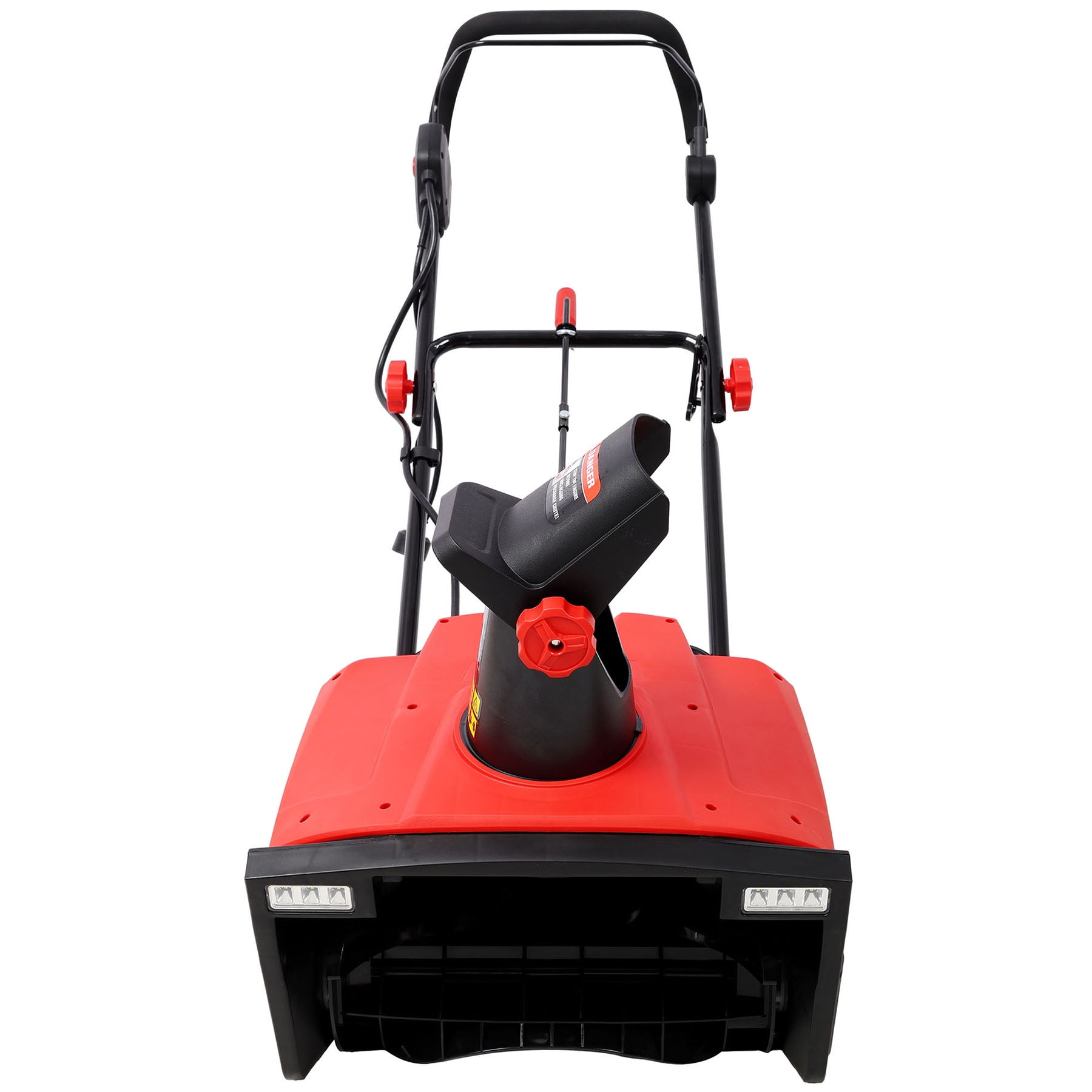 SHOME 20 " Corded Electric Snow Thrower with LED Headlights 15 Amp Motor Efficient Winter Snow Removal