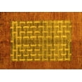 thumbnail image 1 of Ahgly Company Indoor Rectangle Abstract Yellow Modern Area Rugs, 3' x 5', 1 of 4
