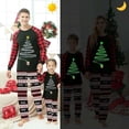 thumbnail image 2 of Conjunto de pijamas navideños a juego, fuegos artificiales brillantes luminosos, 2 of 3