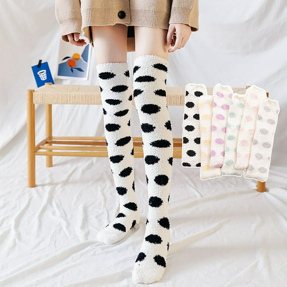 Summer Saving Clearance AXXD Winter Socks For Women,Winter Keep Warm Print Socks Knitting Warm Anklets Leggings Socks