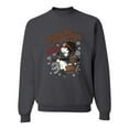 thumbnail image 1 of Wild Bobby, Biker Betty Boop Wild One MC Motorcycle Betty Boop Unisex Crewneck Sweatshirt, Charcoal, X-Large, 1 of 5