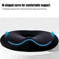 thumbnail image 6 of Hendoct Memory Foam Seat Cushion Black 3 In 1 Hip Spine Relief For Office Chair Wheelchair Car, 6 of 8
