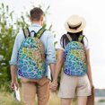 thumbnail image 5 of Naloa Rainbow Glitter Canvas Backpack for Men Women Rucksack Casual Travel Daypack College Tote Satchel Bookbag for Teens-Small, 5 of 7