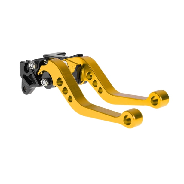 Palancas de freno y embrague cortas para Yamaha YFZ 450 S/T/V 2003-2006, palanca de freno ajustable de motocicleta, aleación de aluminio, tono dorado sólido, 1 par
