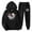 Black, variant on WILLBEST essentials hoodie Man and Women Sports Suit Autumn and Winter Leisure Hooded Sweater Pants with Tassels Suit mends hoodies