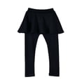 thumbnail image 3 of BULLPIANO Little Girls Leggings Pants with Tutu Skirts Kids Culottes Footless Tights 3-11Y, 3 of 3