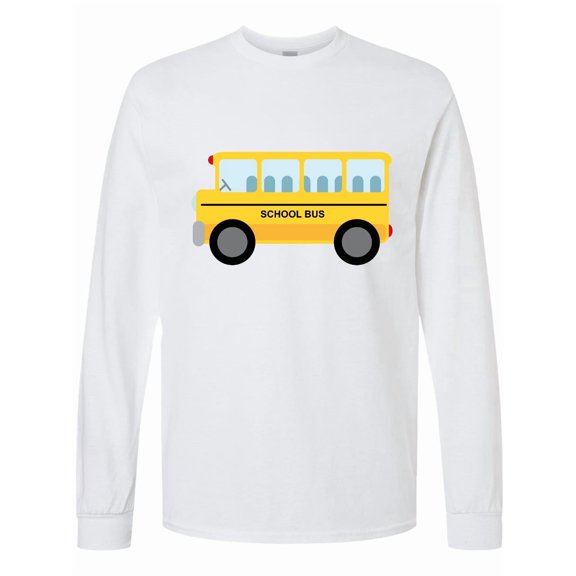 Inktastic School Bus Long Sleeve T-Shirt