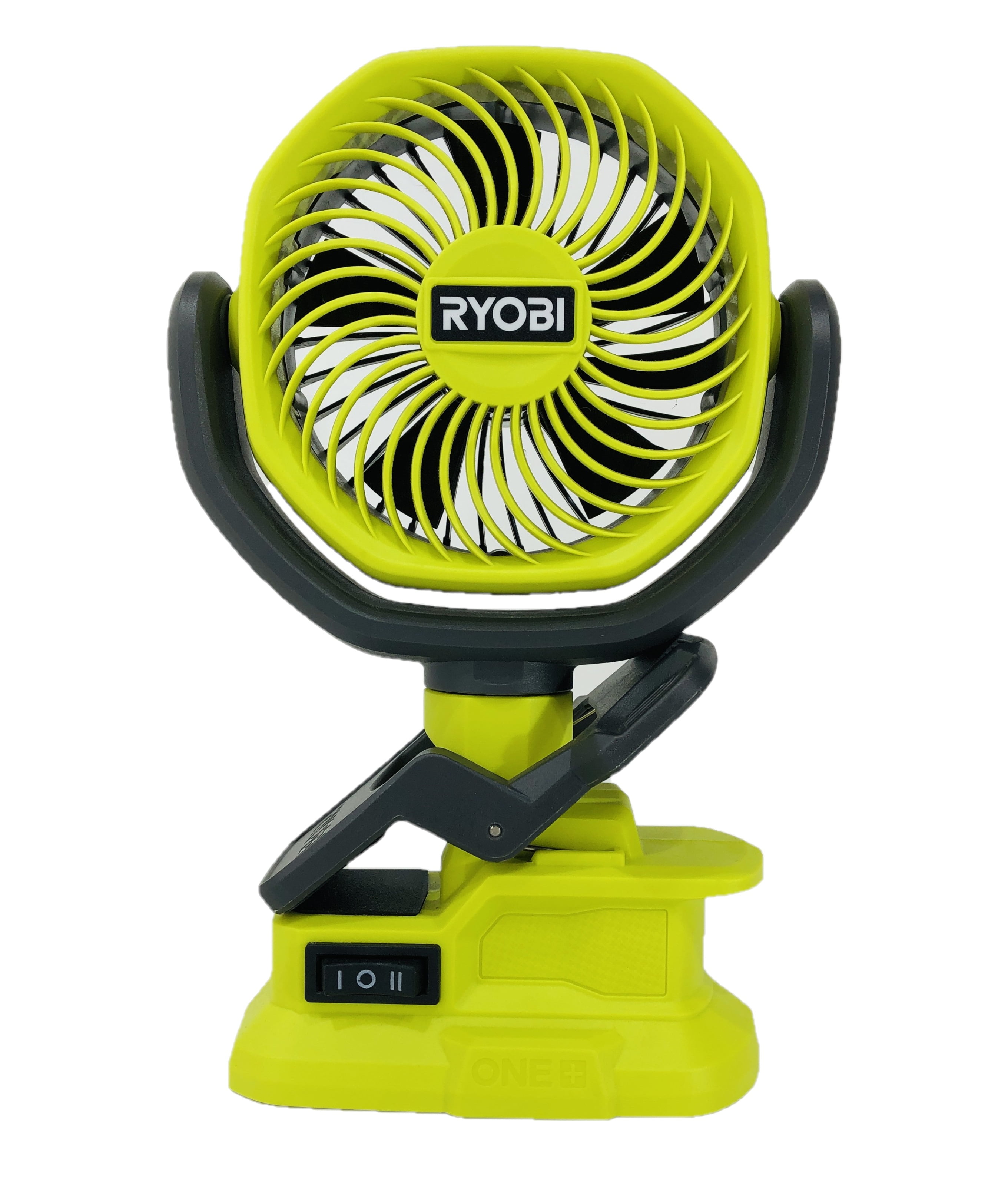 RYOBI PCF02 18-Volt Cordless 4 in. Clamp Fan Kit with 4Ah Battery & Charger