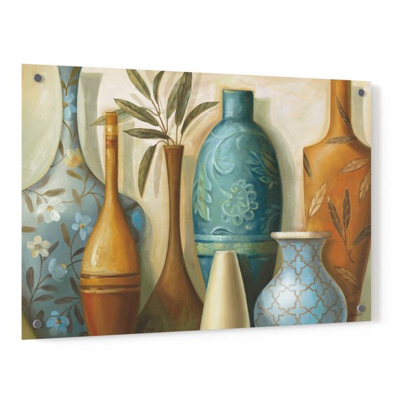 Epic Art 'Blue Morocco' by Lisa Audit, Acrylic Glass Wall Art, 36"x24"