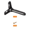 thumbnail image 3 of Furniture Legs, 4 Pack 5-inch - Carbon Steel Triangle Furniture Feet for Sofa Bedside Table (Metallic Black), 3 of 6