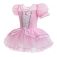 thumbnail image 6 of WIBACKER Girls Ballet Tutu Dress 2-8Y, Shiny Princess Tulle Leotard Ballerina Dance Costume Halloween Christmas, 6 of 11