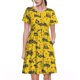 thumbnail image 1 of Disketp Vintage Excavator para Vestido de Manga Corta para Mujeres, Vestidos de Verano para Mujeres, Casual y Holgado para la Playa, 1 of 6