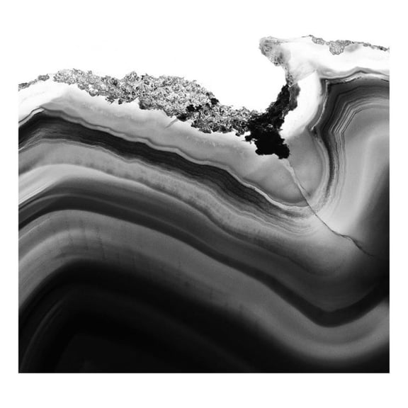 Giant Art 84x84 Grey Agate B Fine Art Giant Canvas Print in White