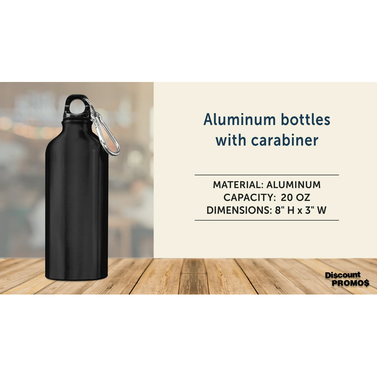40 Pack Aluminum Water Bottles 20 Oz Metal Reusable Bottle Bulk Aluminum  Bike Sp