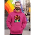 thumbnail image 2 of Love For All Colorful Banner Hoodie Men -Smartprints Designs, Male x-Large, 2 of 4