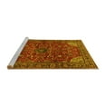 thumbnail image 2 of Ahgly Company Machine Washable Indoor Rectangle Persian Yellow Traditional Area Rugs, 8' x 12', 2 of 4