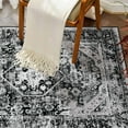 Black Rug Washable Runner Rug for Kitchen Bathroom Entryway Non Slip