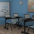 thumbnail image 2 of Romig Axis-Pro 48 x 30 in. Flip-Top Training Nesting Table- Neo Walnut, 2 M Stack Chairs- Grey, 2 of 6