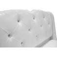 thumbnail image 2 of Best Master Madrid Leather- Like Fabric Cal King Platform Bed in Off White, 2 of 3