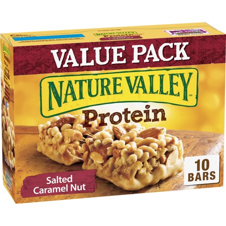 Nature Valley Chewy Granola Bar Protein Salted Caramel Nut 10 (Best Protein Granola Bars)