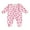 Pink, variant on Elippeo Baby Girls Jumpsuit, Long Sleeve Crew Neck Flower/Pumpkin/Bow Print Zipper Closure Casual Romper Clothes 3 6 12 Months