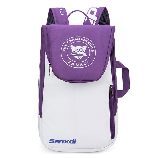 2Uds. Bolsa Para 3 Raquetas Raquete Mochila De Palas De Pádel De Gran Capacidad Morado