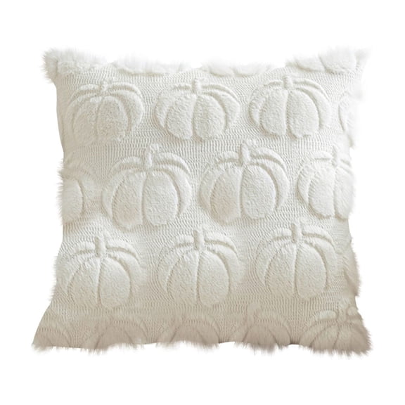 hociret Plush 3D Pumpkin Throw Pillows Covers - Fall/Halloween/Thanksgiving Decor, Cozy Textured Cushions for Couch/Bed, Multiple Autumn Colors
