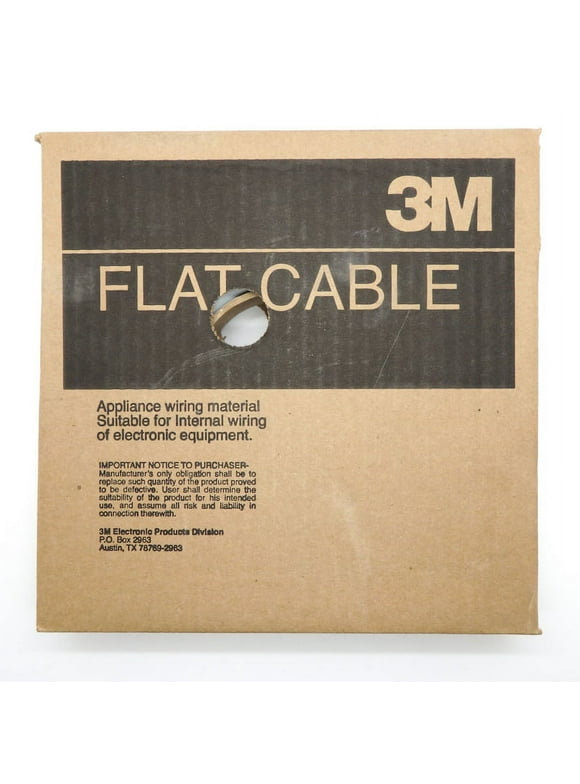 3M 100FT 26-AWG 14-Conductor Round Conductor Flat Cable 3801/14