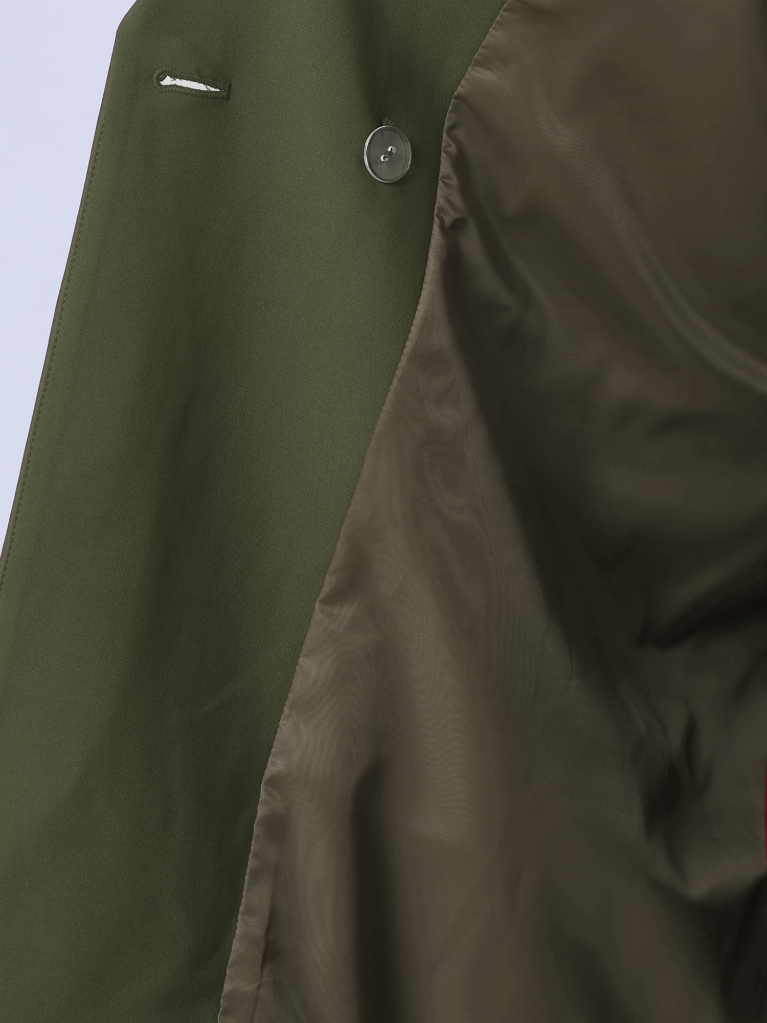 DARING DIVA Women's Plus Lapel Button with Pocket Jackets Long Blazer 1X Army Green