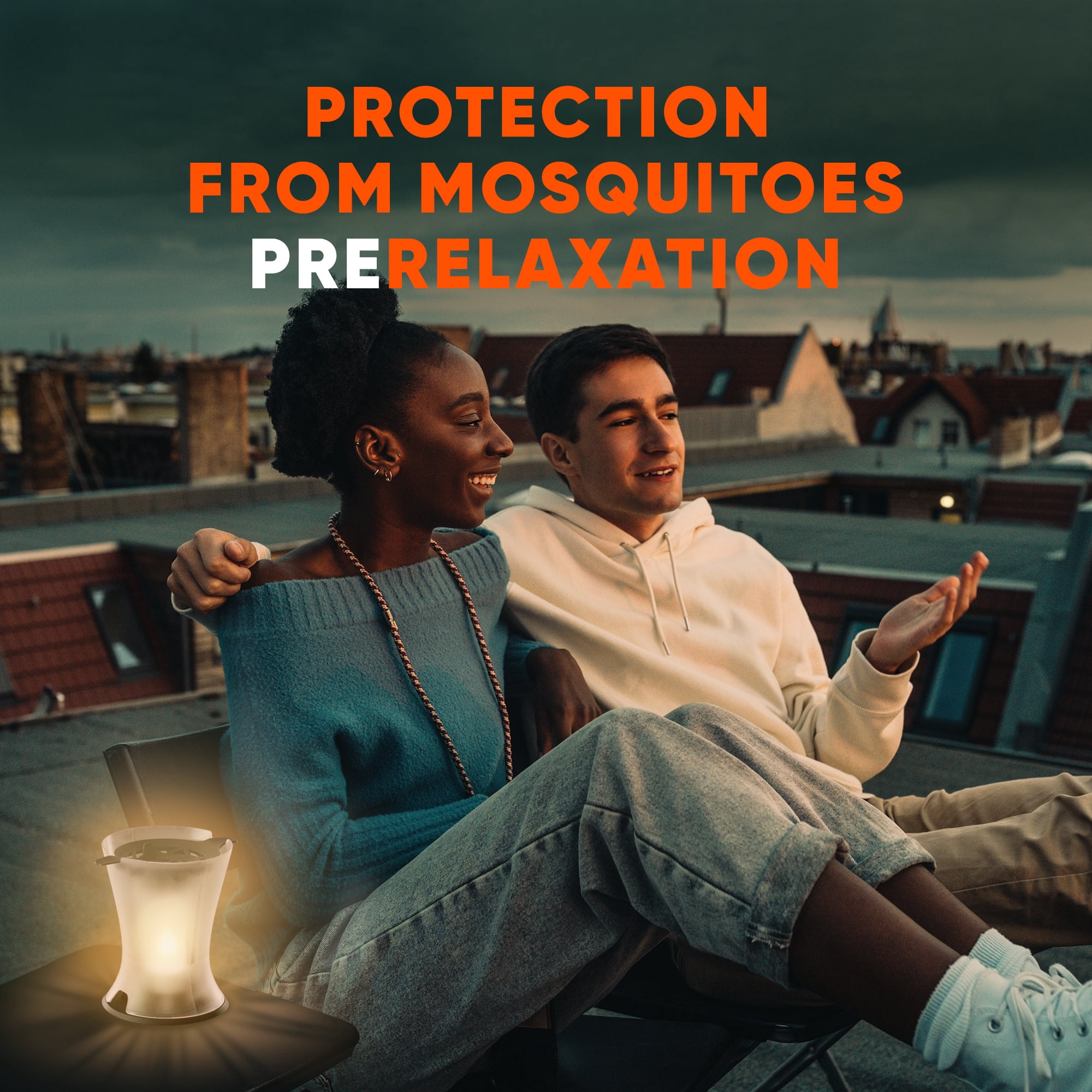 OFF! Mosquito Repellent Lamp & Caddy, Backyard Bug Deterrent Impa Counting 100 Square Feet