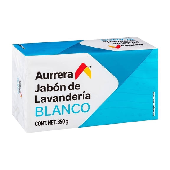 Jabón de lavanderia en barra Aurrera Blanco 350 gr