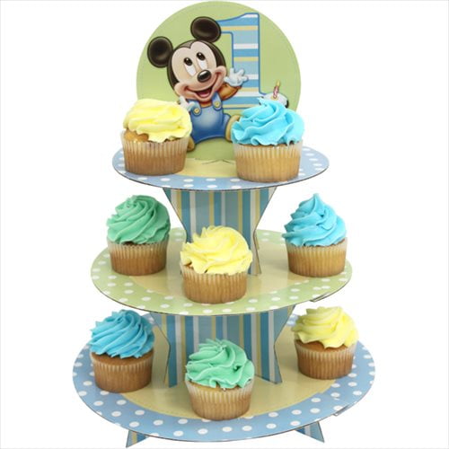 BETOP HOUSE Cute Round Mickey Mouse Dessert Muffin Cupcake Holder Cupcake Stand 