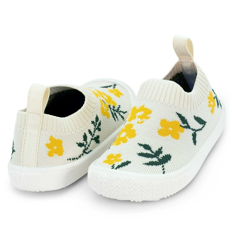 Jan & Jul Graphic Knit Shoes - Yellow Flower Jan & Jul Graphic Knit Shoes - Yellow Flower