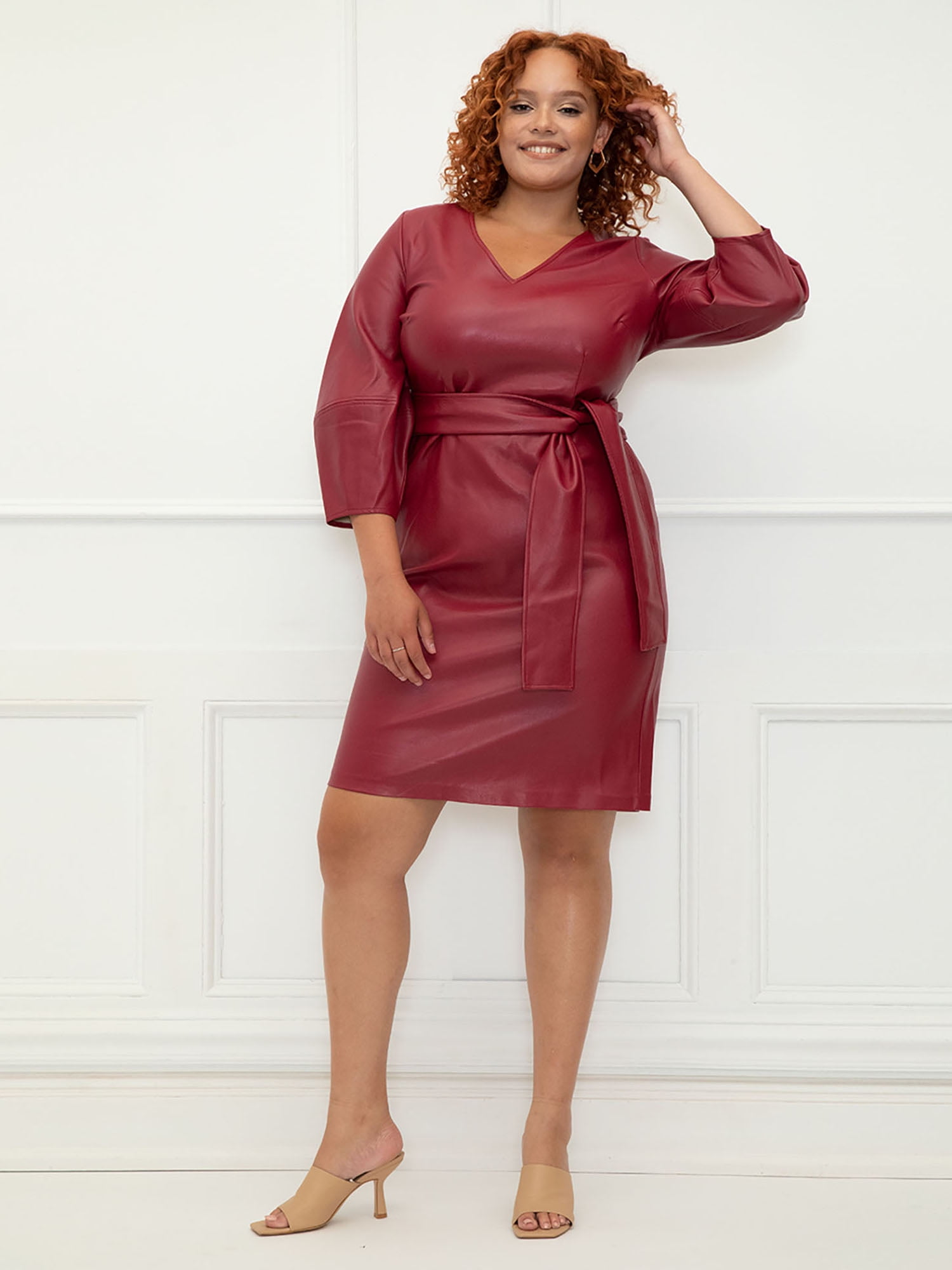 ELOQUII Elements Womens Plus Size Lantern Sleeve Oman | Ubuy