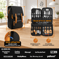 Professional Chef Carrying Bag with 30+ Pockets, Water-Resistant 600D ...