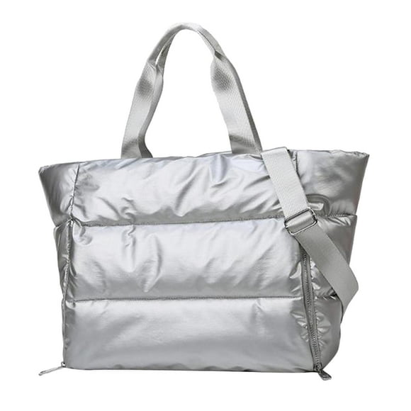 Bolsa de gimnasio para mujer Salvador Equipaje deportivo a prueba de agua compartimento húmedo seco Plata