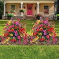 thumbnail image 6 of Artificial Flowers Topiary, Artificial Violet Topiary Ball Trees Flower, Fake Plants UV Resistant, Faux Bushes Plants for Indoor Outdoor Garden Holiday Decor, 6 of 9